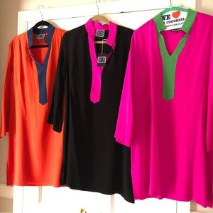 Sail to Sable Silk Tunic Dresses